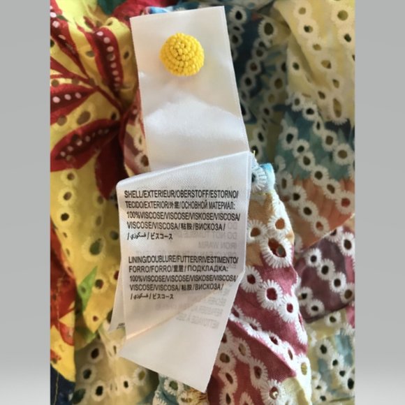 Farm Rio Macaw Leaf Maxi Dress size S - Picture 12 of 12